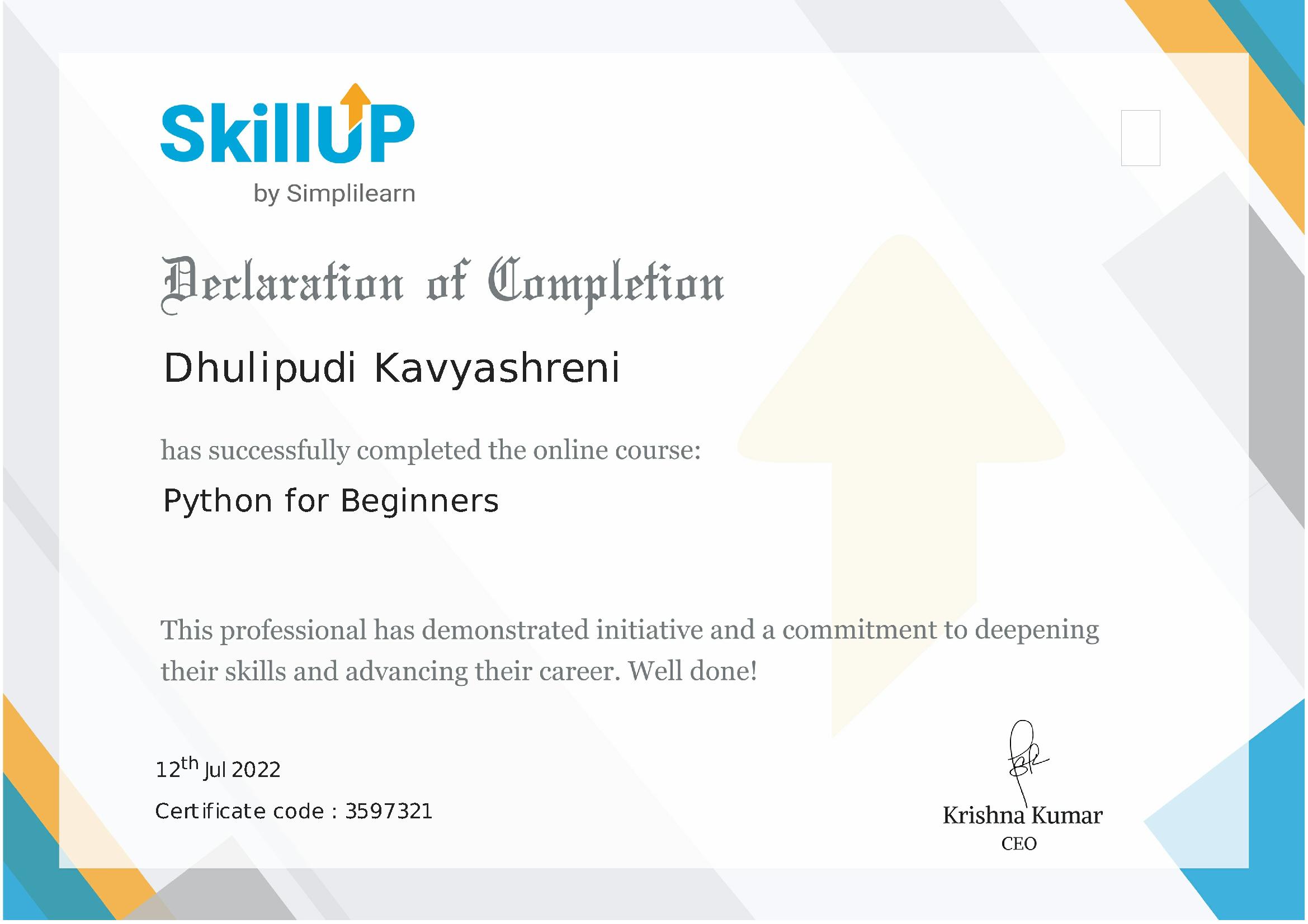 Certificate 2
